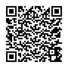 QR kód a telefonszámhoz +12517442988