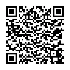 Código QR para número de teléfono +12517447109