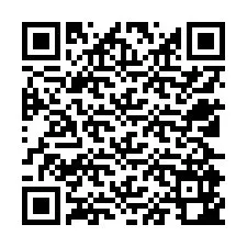 QR-code voor telefoonnummer +12525942668