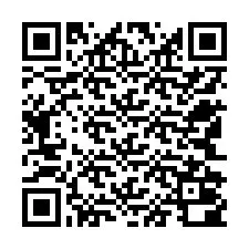 Codice QR per il numero di telefono +12542000134