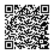 QR-код для номера телефона +12542001544