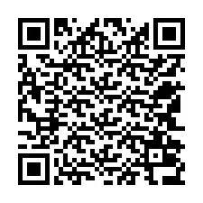 Código QR para número de telefone +12542036574