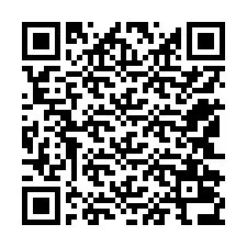 QR Code สำหรับหมายเลขโทรศัพท์ +12542036575