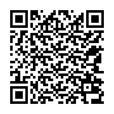 Código QR para número de teléfono +12542036580