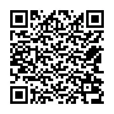 Kod QR dla numeru telefonu +12542036587