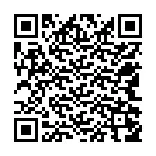 QR-code voor telefoonnummer +12542256128