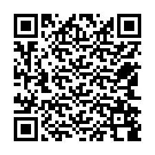 Código QR para número de teléfono +12542588583