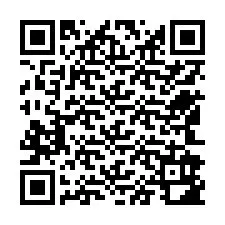 Codice QR per il numero di telefono +12542982816