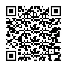 QR-Code für Telefonnummer +12543334958