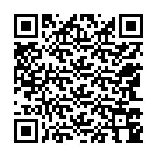 Codice QR per il numero di telefono +12543744458