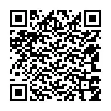 QR-code voor telefoonnummer +12543754002