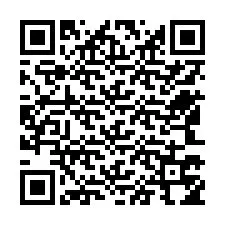 QR-code voor telefoonnummer +12543754006