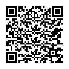 QR-Code für Telefonnummer +12543754007