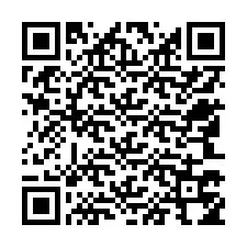 Código QR para número de telefone +12543754008