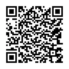 Código QR para número de telefone +12543754009