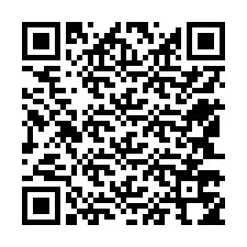 QR-Code für Telefonnummer +12543754972