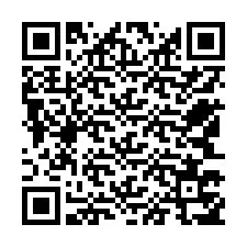 QR-code voor telefoonnummer +12543757533