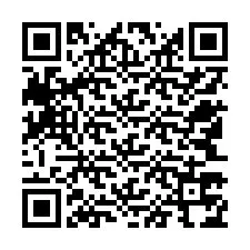 Código QR para número de telefone +12543774838