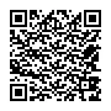 QR-code voor telefoonnummer +12543826877