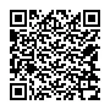 QR-code voor telefoonnummer +12544334923