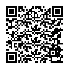 Kode QR untuk nomor Telepon +12544870951