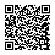 QR-Code für Telefonnummer +12544997435