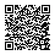 QR-код для номера телефона +12547562139