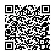 QR код за телефонен номер +12547562140