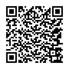 QR код за телефонен номер +12547563834