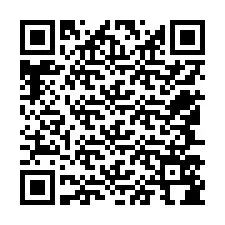 Código QR para número de teléfono +12547584669