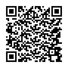 Código QR para número de teléfono +12547898974