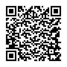 QR-code voor telefoonnummer +12548751430