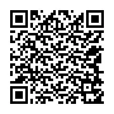 QR Code สำหรับหมายเลขโทรศัพท์ +12548751434