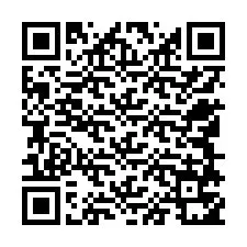 QR Code สำหรับหมายเลขโทรศัพท์ +12548751438