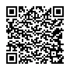 QR-code voor telefoonnummer +12548751439