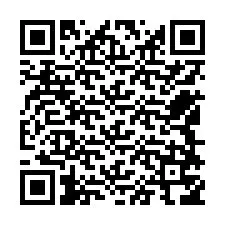 QR-code voor telefoonnummer +12548756227