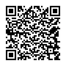 Codice QR per il numero di telefono +12548758423