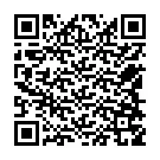 QR-kood telefoninumbri jaoks +12548759363