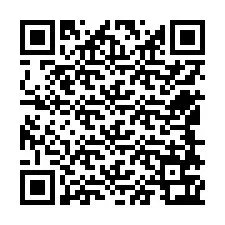 QR-код для номера телефона +12548763486