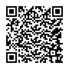 QR Code สำหรับหมายเลขโทรศัพท์ +12548766189