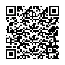 QR kód a telefonszámhoz +12549025546