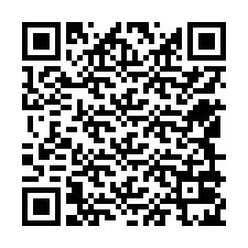 QR-Code für Telefonnummer +12549025862