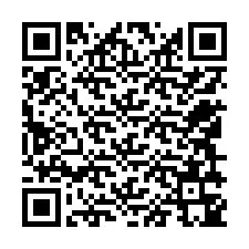 Código QR para número de teléfono +12549345579