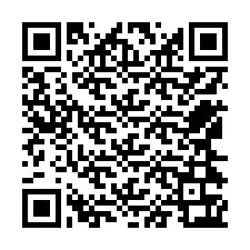 QR-koodi puhelinnumerolle +12564363077