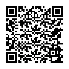 QR-Code für Telefonnummer +12564982847