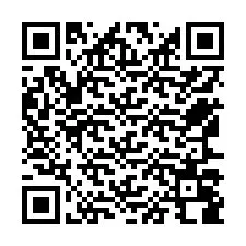 QR-code voor telefoonnummer +12567088543