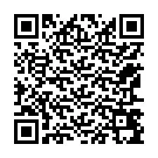 QR код за телефонен номер +12567495455