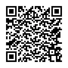 QR-Code für Telefonnummer +12567568596