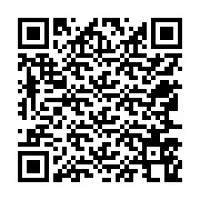 QR код за телефонен номер +12567568598