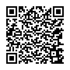 QR-Code für Telefonnummer +12567643548